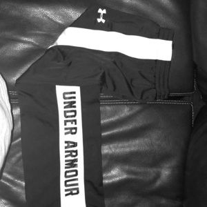 Boys, Under Armor Sweat Pants, Black & White